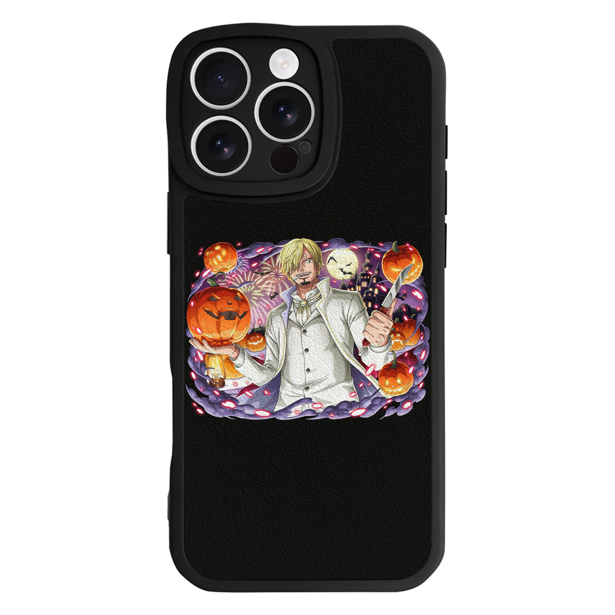 （画像用） ワンピース サンジ ONE PIECE Sanji 【iPhone 16シリーズ対応】シリコンスマホケース（レザー調） 材質：シリコン